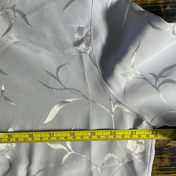 Periwinkle blue blouse size 16 UK (size 12 US) - Picture 8 of 17